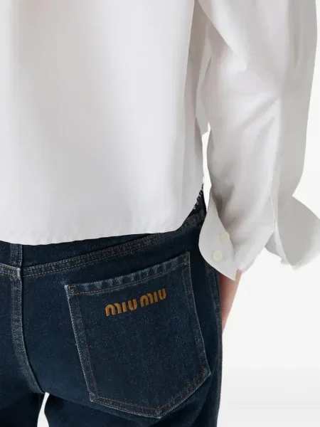 Cămașă Miu Miu din poplin alb