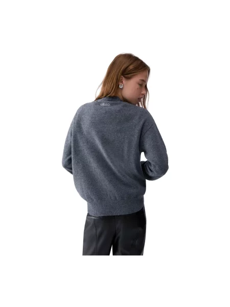 Sweter Liu Jo wełniany szary