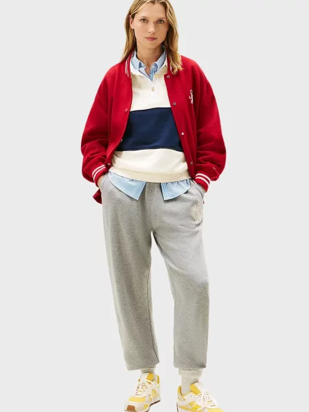Махрові спортивні штани Tommy Hilfiger сірі