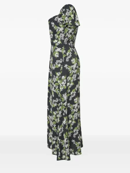 Rochie Reformation cu model floral cu imagine negru