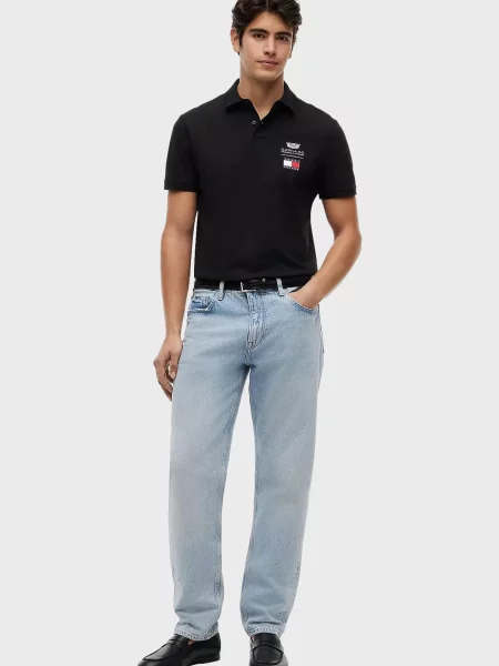 Поло Tommy Hilfiger черное