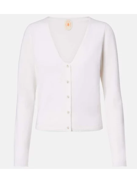 Cardigan Jardin Des Orangers din cașmir alb