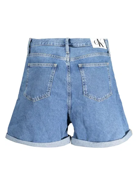 Pantaloni Calvin Klein Jeans scurte albastru