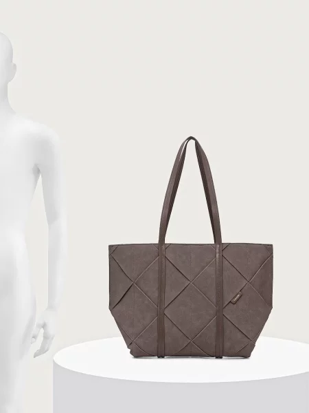 Calvin Klein Shopper táska brokát barna