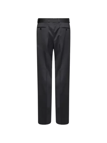 Cu centură pantaloni Lardini gri