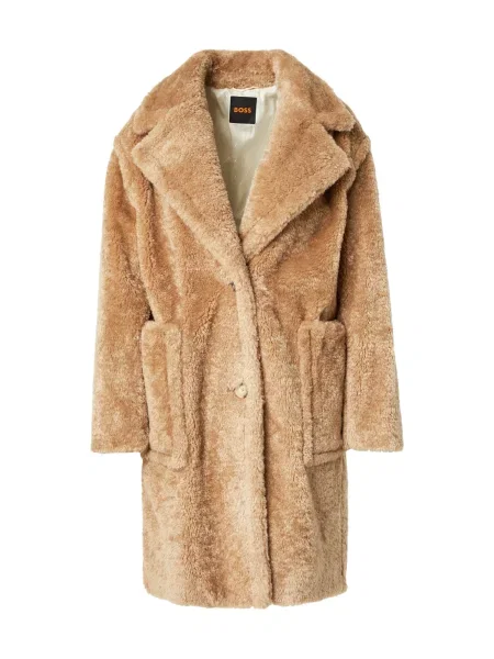 BOSS Orange Zimný kabát C_Catedy svetlohnedá béžová