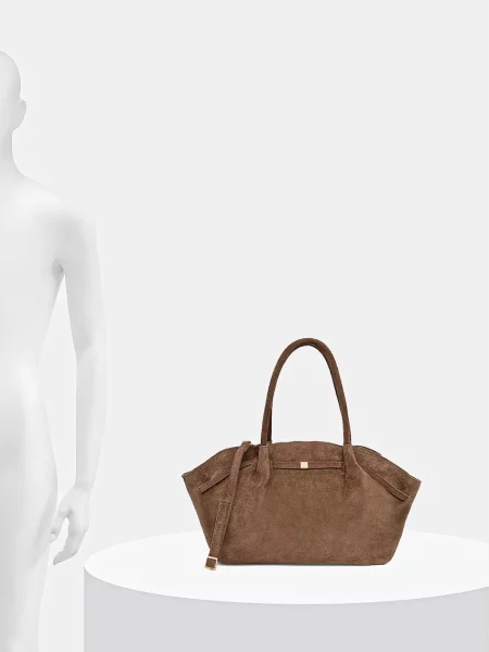 Замшевая сумка Answear.lab коричневая