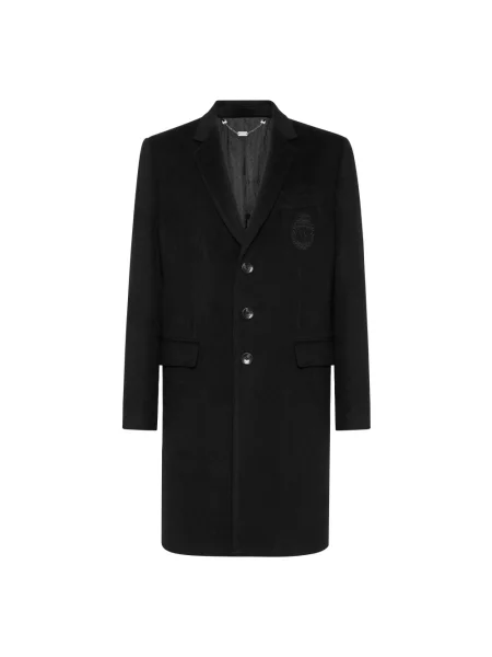 Długi płaszcz Billionaire z kaszmiru czarny