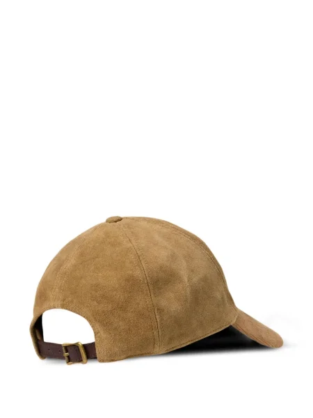 Șapcă Ralph Lauren Rrl din piele de căprioară