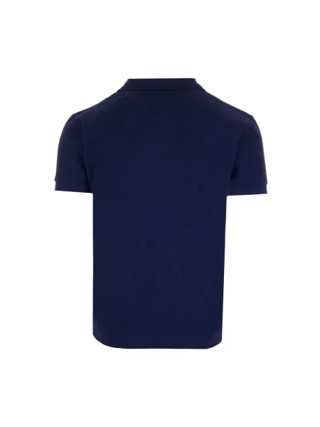 Koszulka polo Comme Des Garcons Play w serca niebieska