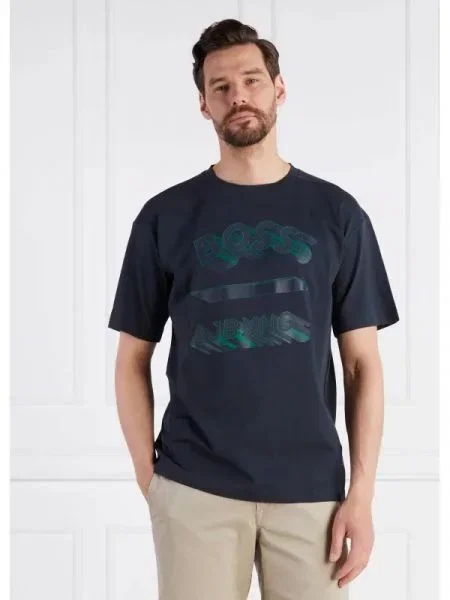 BOSS GREEN Póló Boss x AJBXNG Talboa AJ 1 | Relaxed fit kék