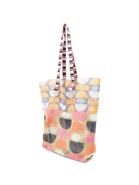 Hálós shopper táska épice nyomtatás rózsaszín
