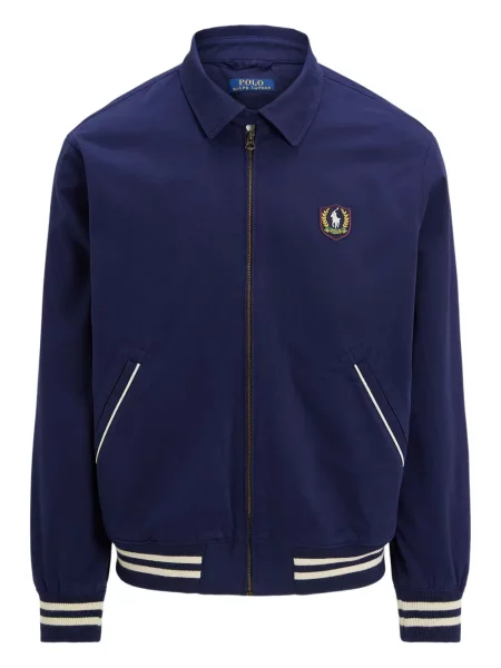 Tricou polo Polo Ralph Lauren cu imagine cu dungi din țesătură twill albastru