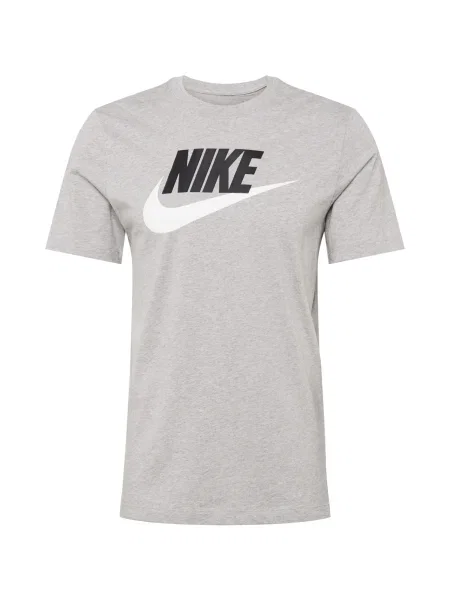 Nike Sportswear Tricou negru gri amestecat alb