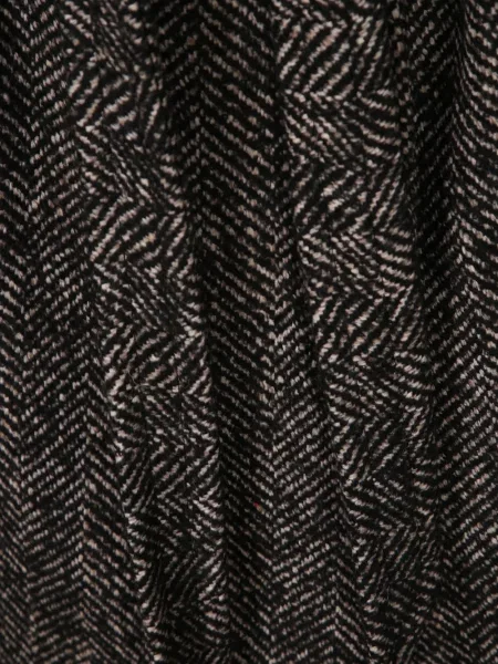 Cu centură palton Tagliatore cu model herringbone negru