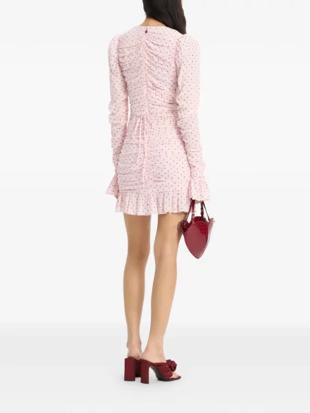 Rochie Rotate Birger Christensen cu volane roz