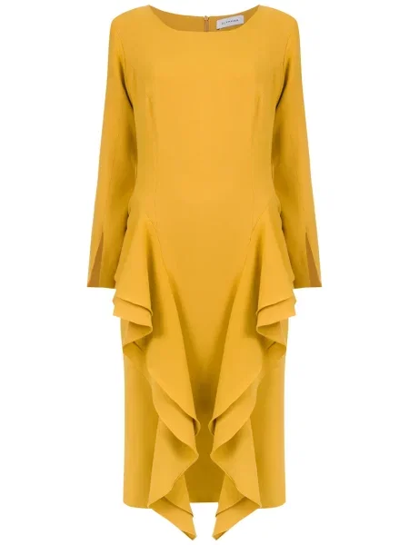 Odgovarati midi haljina Olympiah iznad koljena žuta