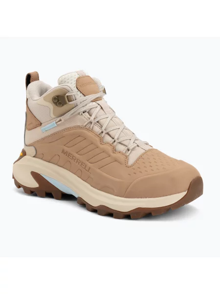 Încălțăminte de drumeție pentru femei Merrell Maob Speed 2 Leather Mid Black negru