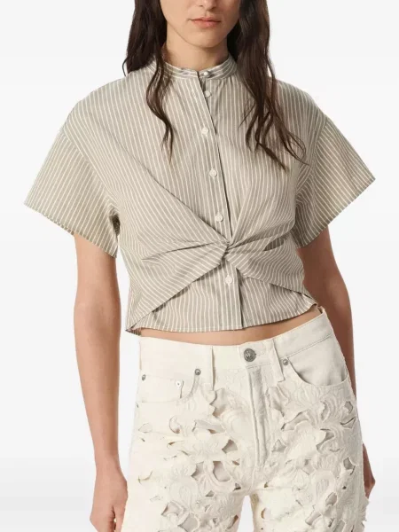 Cămașă Rag & Bone cu dungi gri