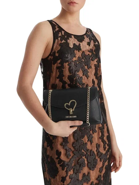 LOVE MOSCHINO Ročna torba črna