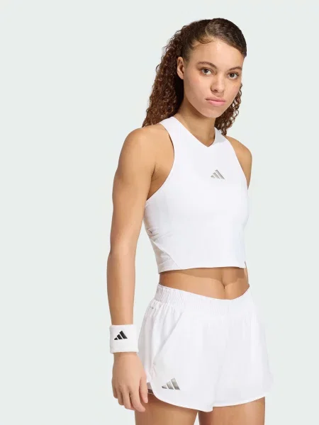 Спортивна майка adidas Clima комбінований верх білий