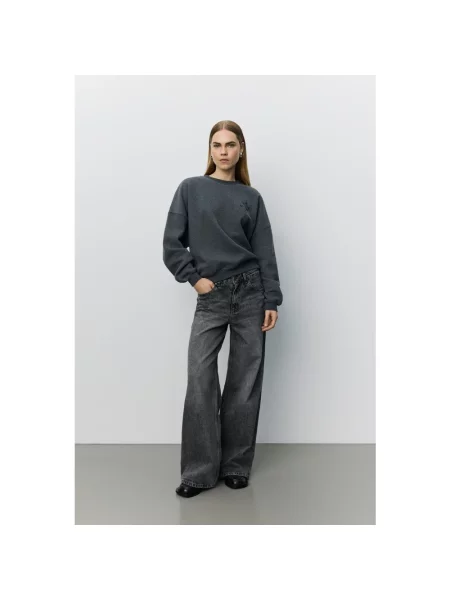 Bluza z kapturem Sofie Schnoor z kapturem szara