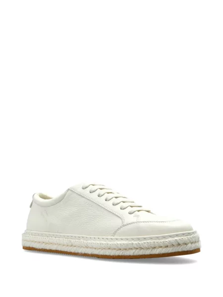 Sneakerși Giorgio Armani din piele alb