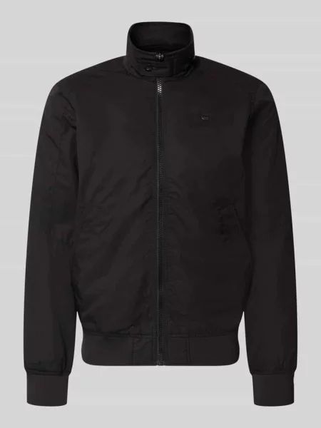 Kurtka ze stójką i zamkiem błyskawicznym G-star Raw czarna
