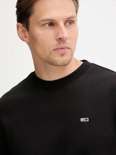 Tommy Jeans Bluza Mężczyźni jednolity S czarny