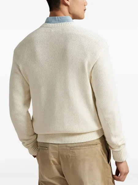 Ριγέ polo Polo Ralph Lauren με κουκούλα με αυτόγραφο λευκό