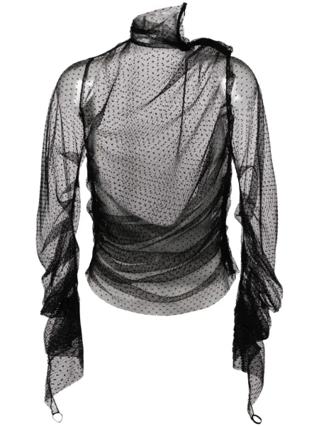 Bluzka Alainpaul tiulowa czarna