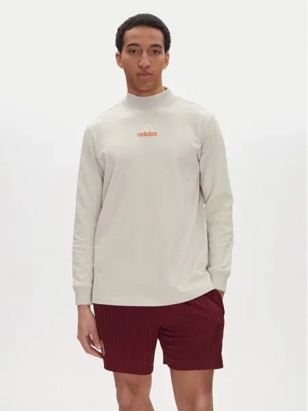 Adidas Majica z dolgimi rokavi bež