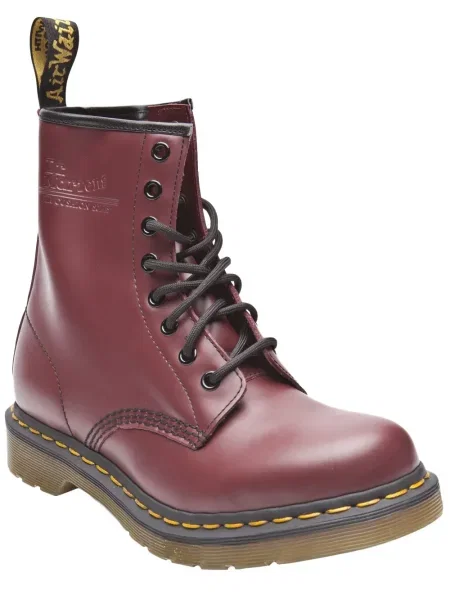 Kotníkové boty Dr. Martens červené