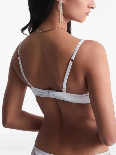 Sutien triunghi Aubade din satin albastru