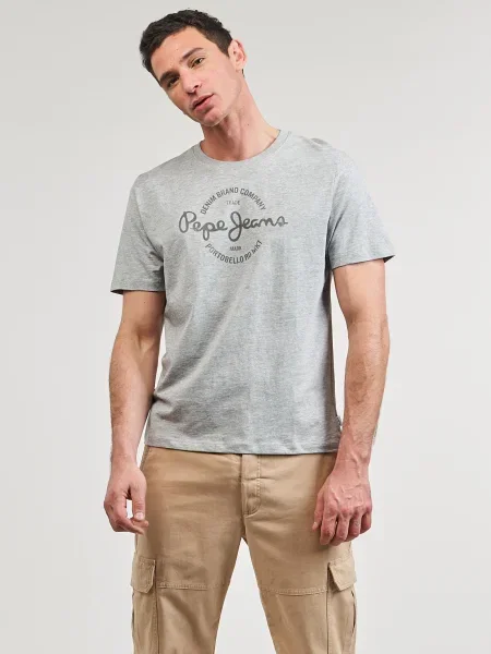 Tričko Pepe Jeans sivá