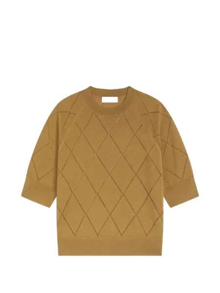Pulover Dries Van Noten din lână merinos maro