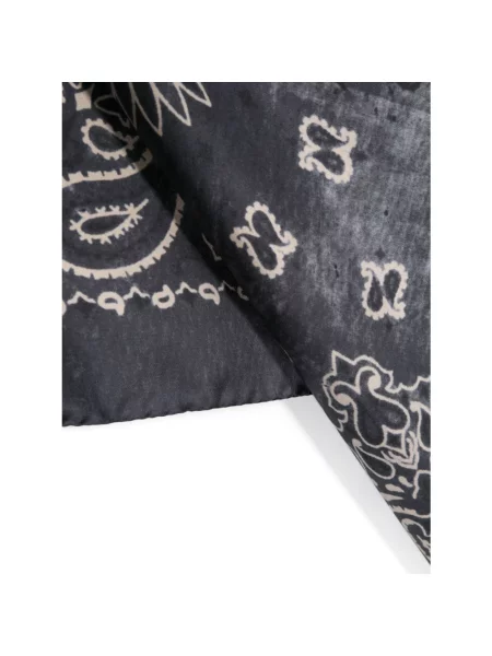 Szal Golden Goose z nadrukiem z wzorem paisley niebieska