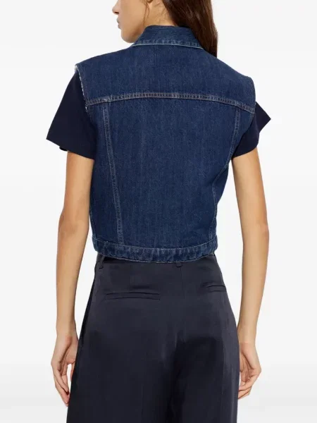 Vestă denim Jil Sander albastru