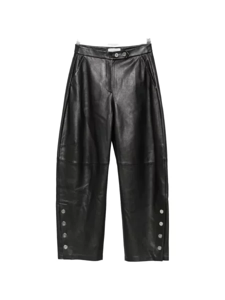 Pantaloni Sportmax din piele negru