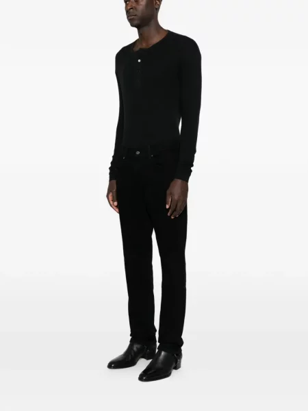 Blugi drepți 7 For All Mankind negru