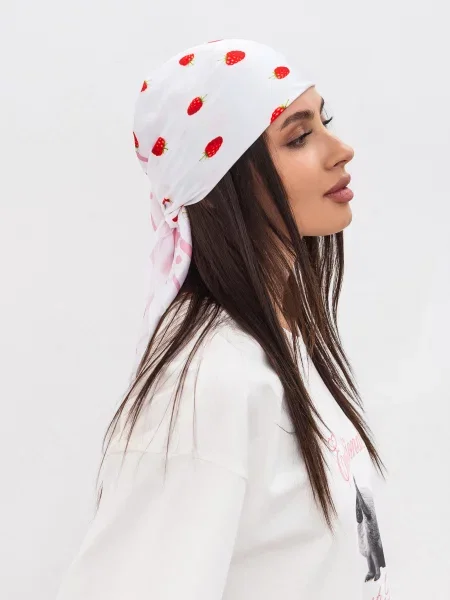 Romashka Ягідка Хустка Сатин білий