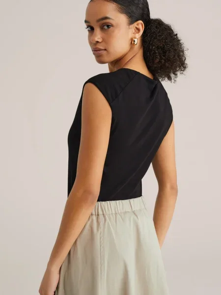 Top We Fashion negru