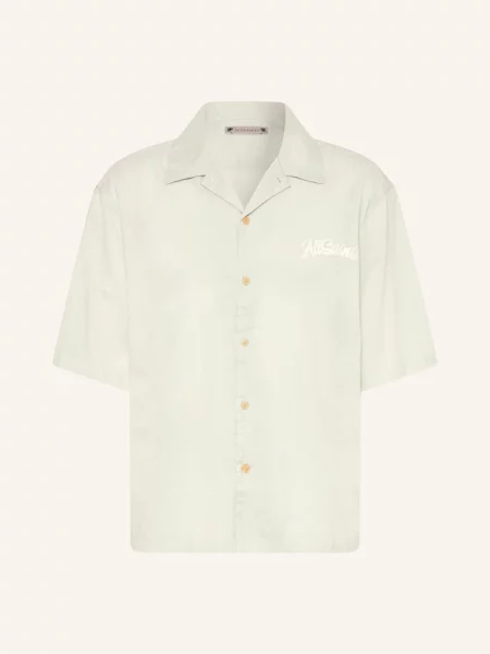 Allsaints Letní Košile Odyssey Oversized Střih světle zelená
