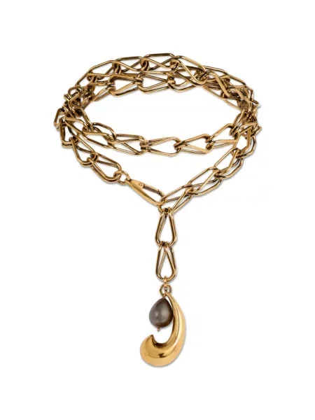 Colier Etro cu model paisley cu mărgele