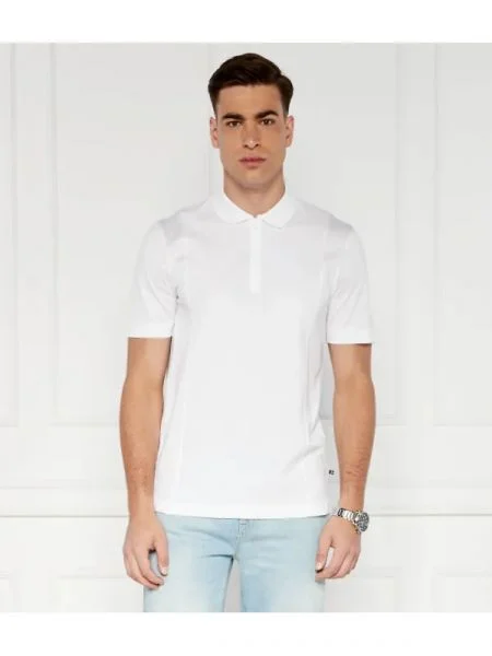 BOSS BLACK Polo PARAS alb
