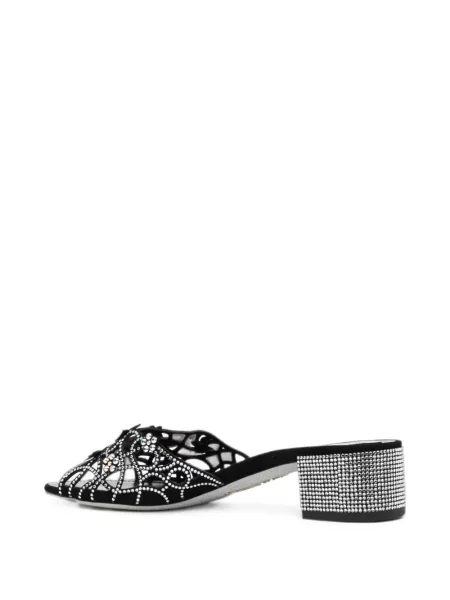 Papuci tip mules Rene Caovilla negru
