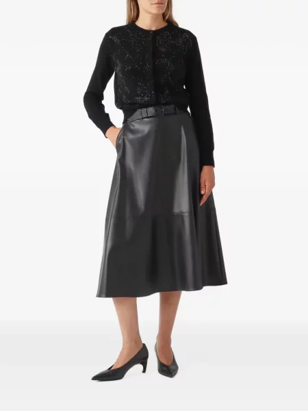 Midi sukňa Max Mara čierna