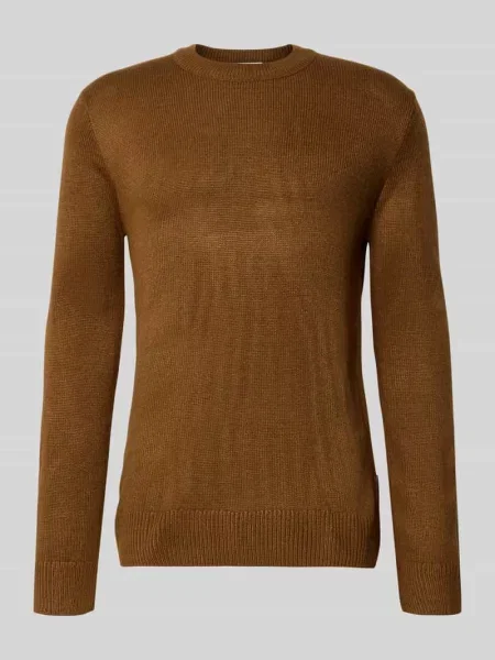 Sweter o kroju regular fit z prążkowanej dzianiny Tom Tailor Denim