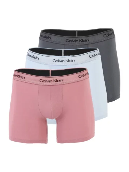 Calvin Klein Underwear Boksarice pastelno / grafit / staro roza modra