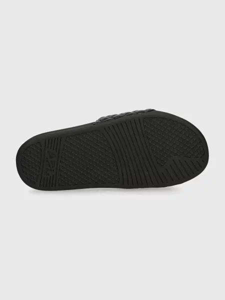 APL Athletic Propulsion Labs bőr papucs LUSSO SLIDE fehér női fekete